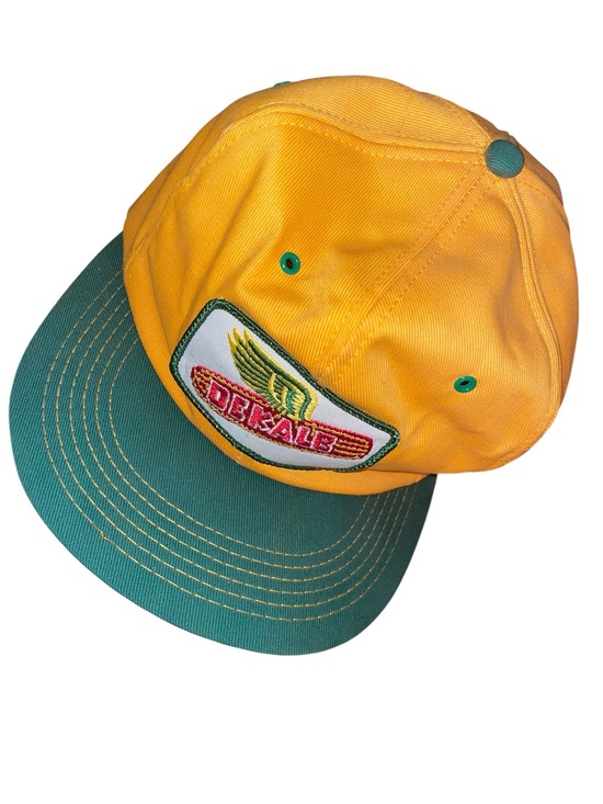 k Brand Other - Vintage DeKalb Seed Corn Hat K Brand USA Snapback Farm Cap